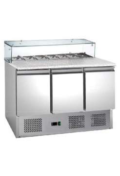 Саладетта с гранитной поверхностью и стеклом Hurakan HKN-GXSD3GN-GC